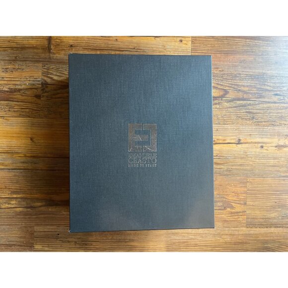 Emanuele Crasto Rhinestones Leather Western Boots 7 US EUR 37 New In Box - Picture 2 of 4